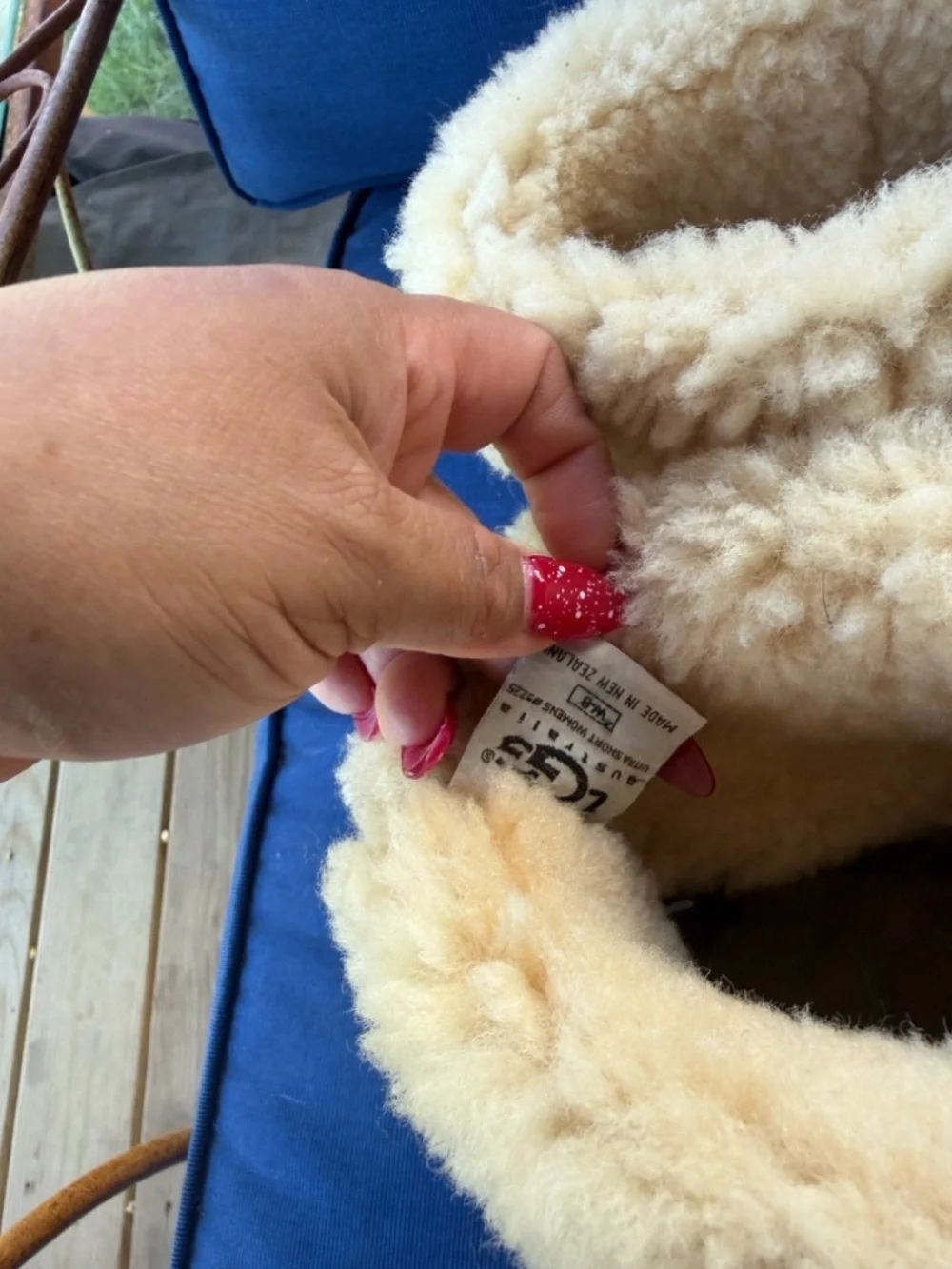 UGG Tan Shearling Cuffed Short Booties